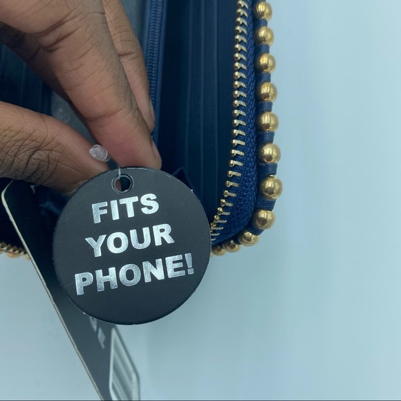 Rampage navy blue wallet with gold stubs - Picture 7 of 13